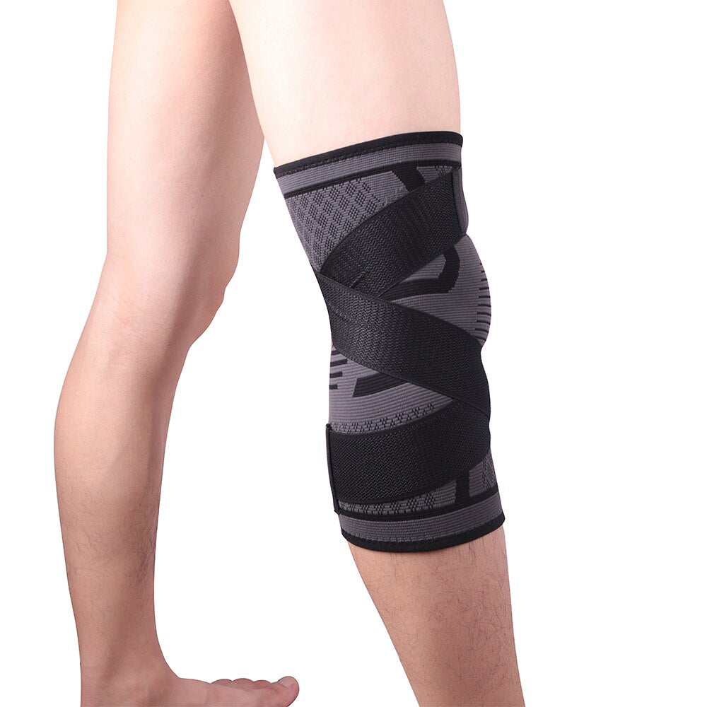1PC New Band Removable Pressurized Knee Pads Braces Knee Support Crossfit Fitness Running Sports Knee Protector Knee Sleeve