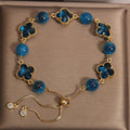 Agate Female Light Luxury Minority Exquisite Four-leaf Clover Bracelet